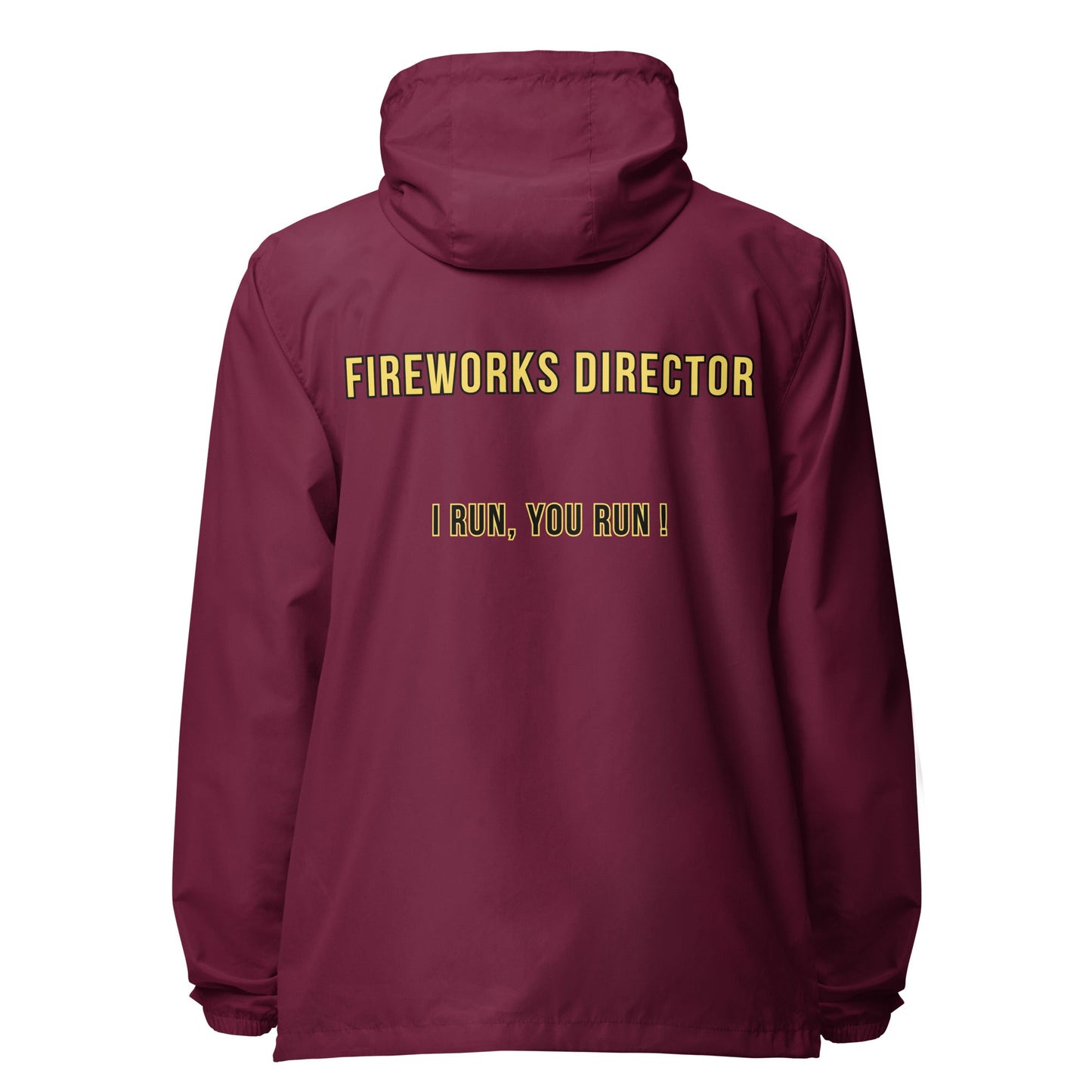 Fireworks Director - lightweight zip up windbreaker