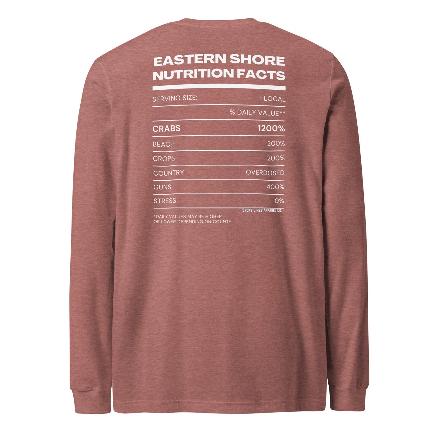 Nutrition Facts | Long Sleeve