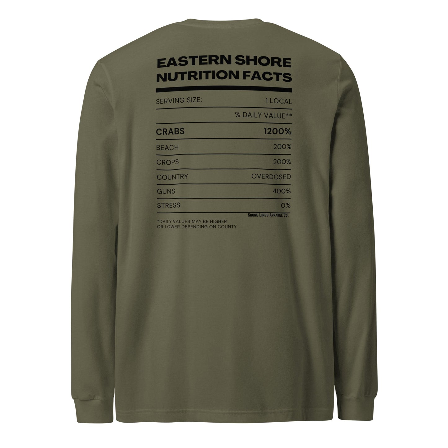 Nutrition Facts | Long Sleeve