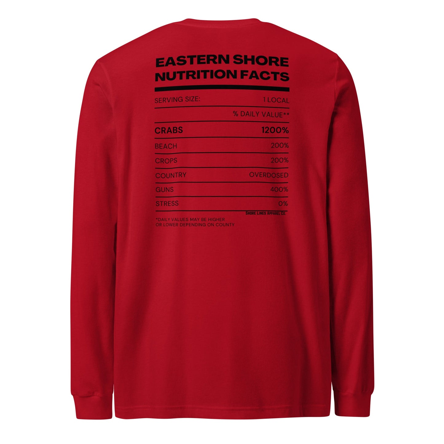 Nutrition Facts | Long Sleeve