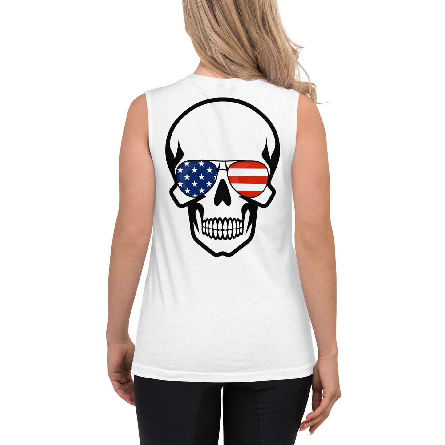 Suns out Guns out - Embroidery / Print hybrid Muscle Shirt