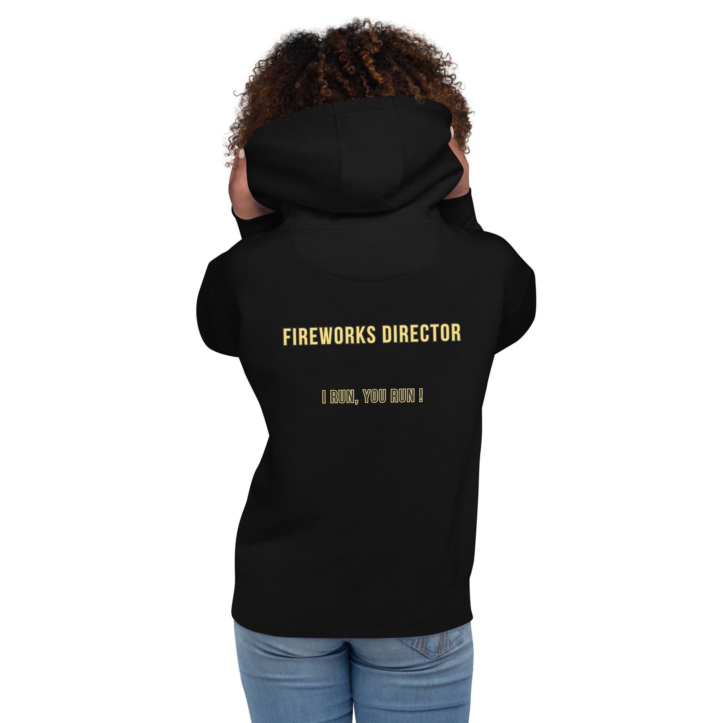 Director de Fuegos Artificiales - Sudadera con capucha unisex - talla pequeña, así que pide una talla más grande