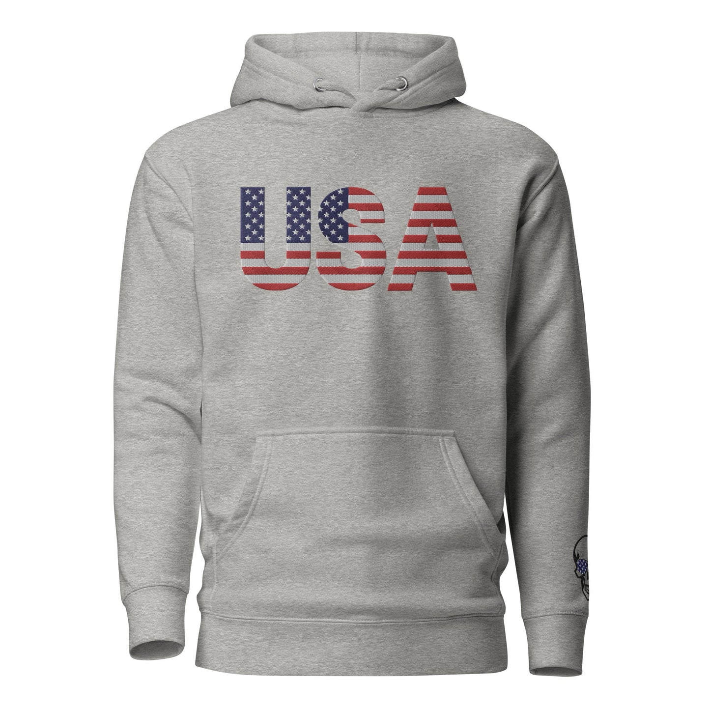 Bordado grande de EE. UU. - Talla pequeña, se recomienda pedir una talla más grande - Sudadera con capucha unisex