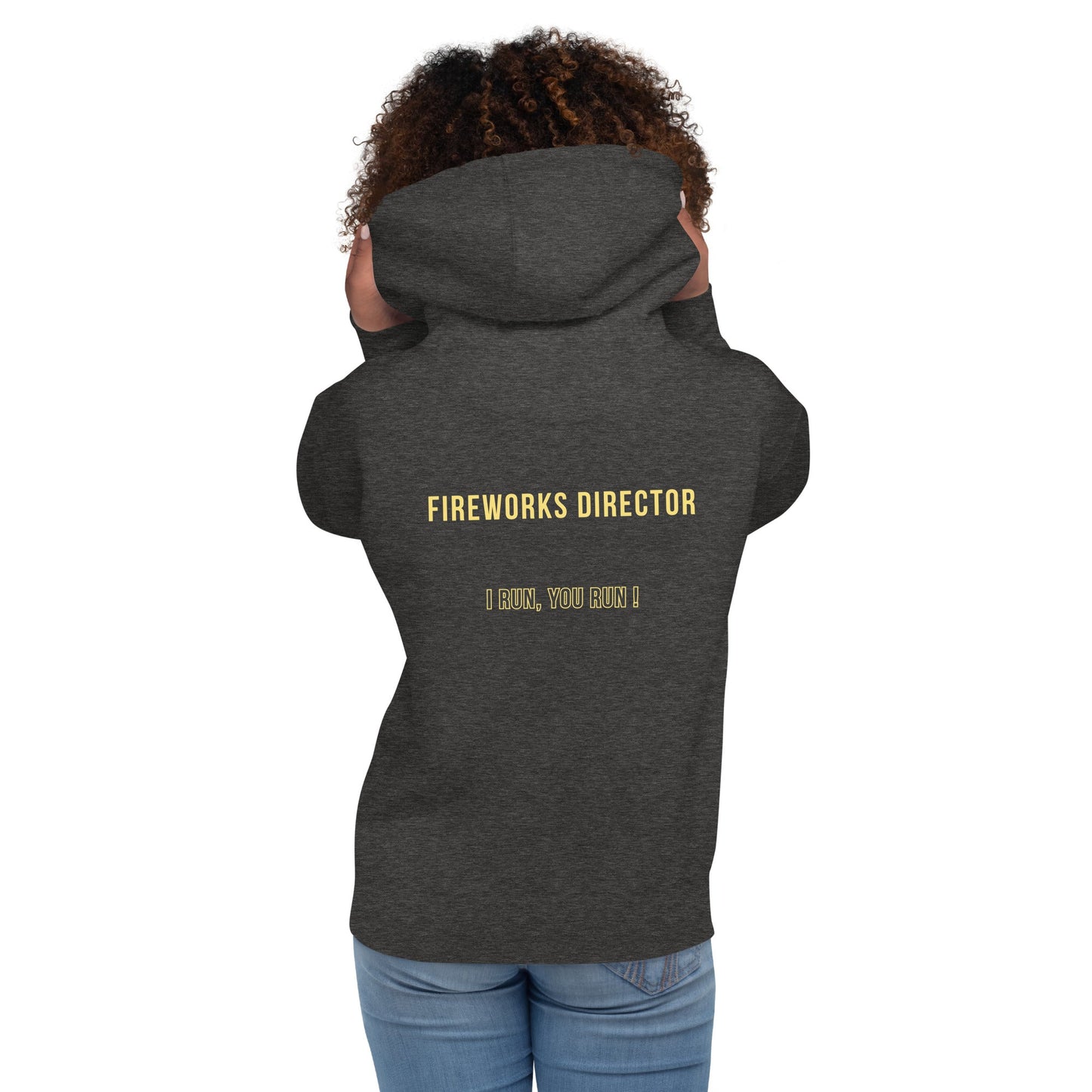 Director de Fuegos Artificiales - Sudadera con capucha unisex - talla pequeña, así que pide una talla más grande