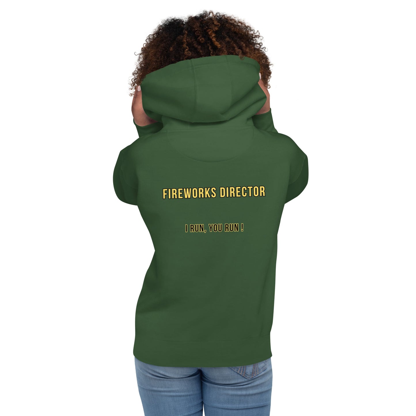 Director de Fuegos Artificiales - Sudadera con capucha unisex - talla pequeña, así que pide una talla más grande