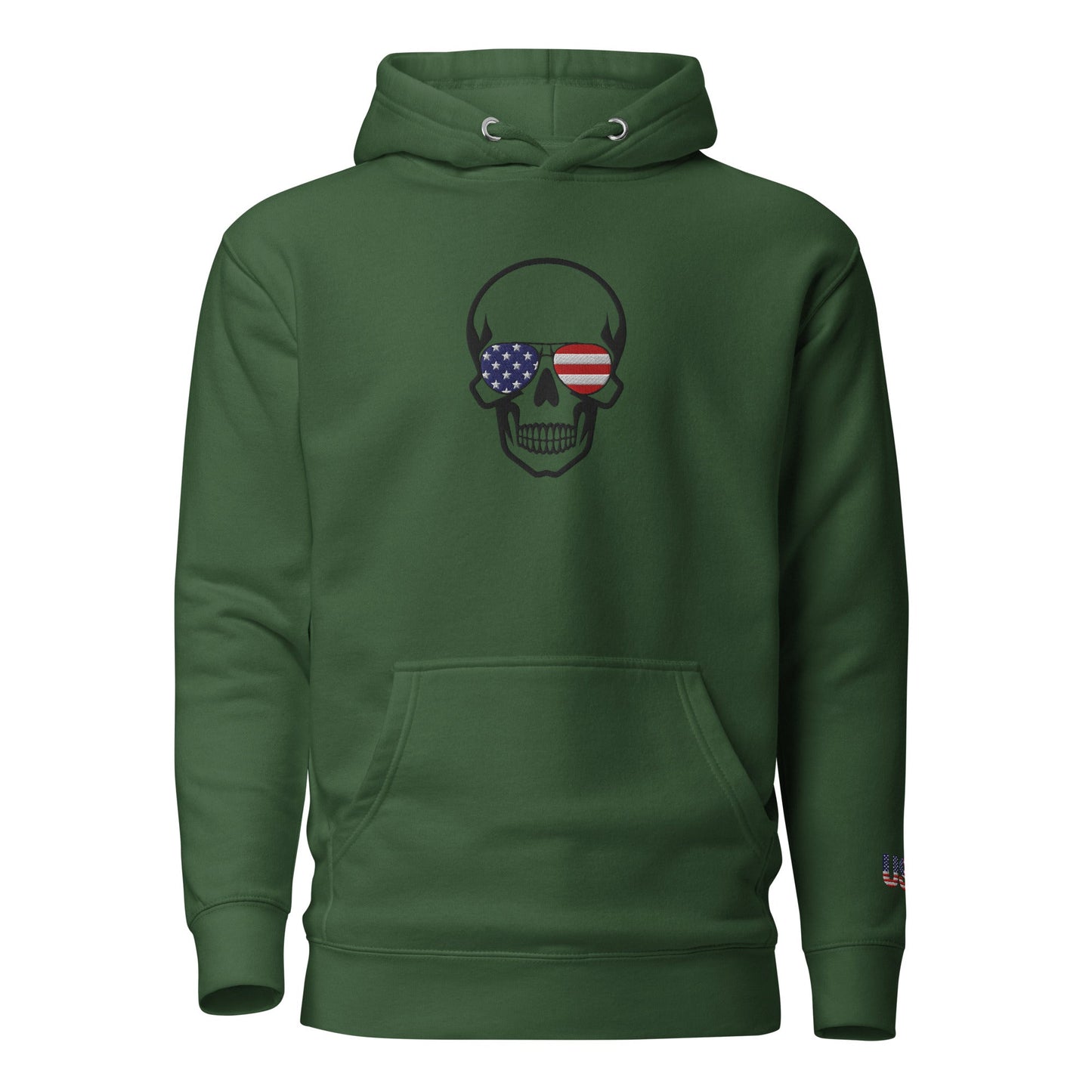 The most comfortable embroidered Hoodie you have ever seen - runs small so size up - 'Merica Merch