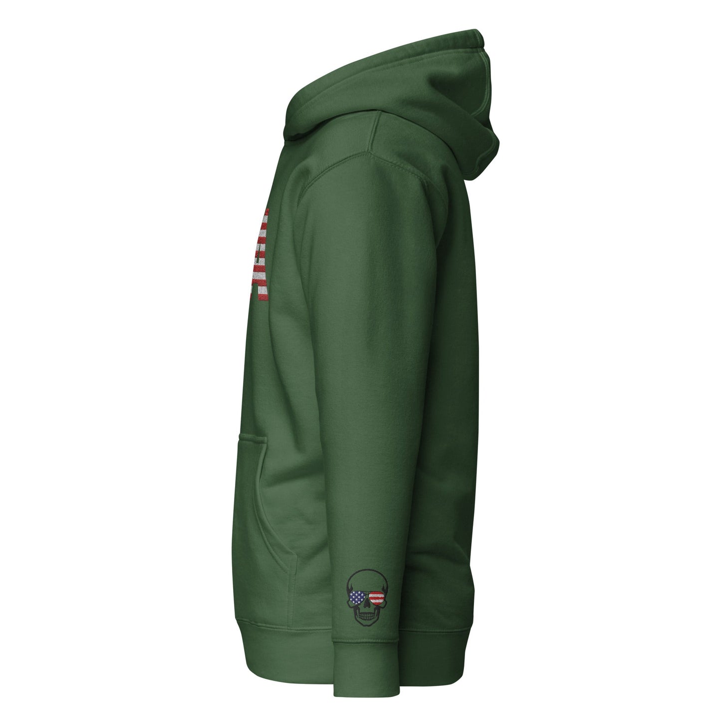 Bordado grande de EE. UU. - Talla pequeña, se recomienda pedir una talla más grande - Sudadera con capucha unisex