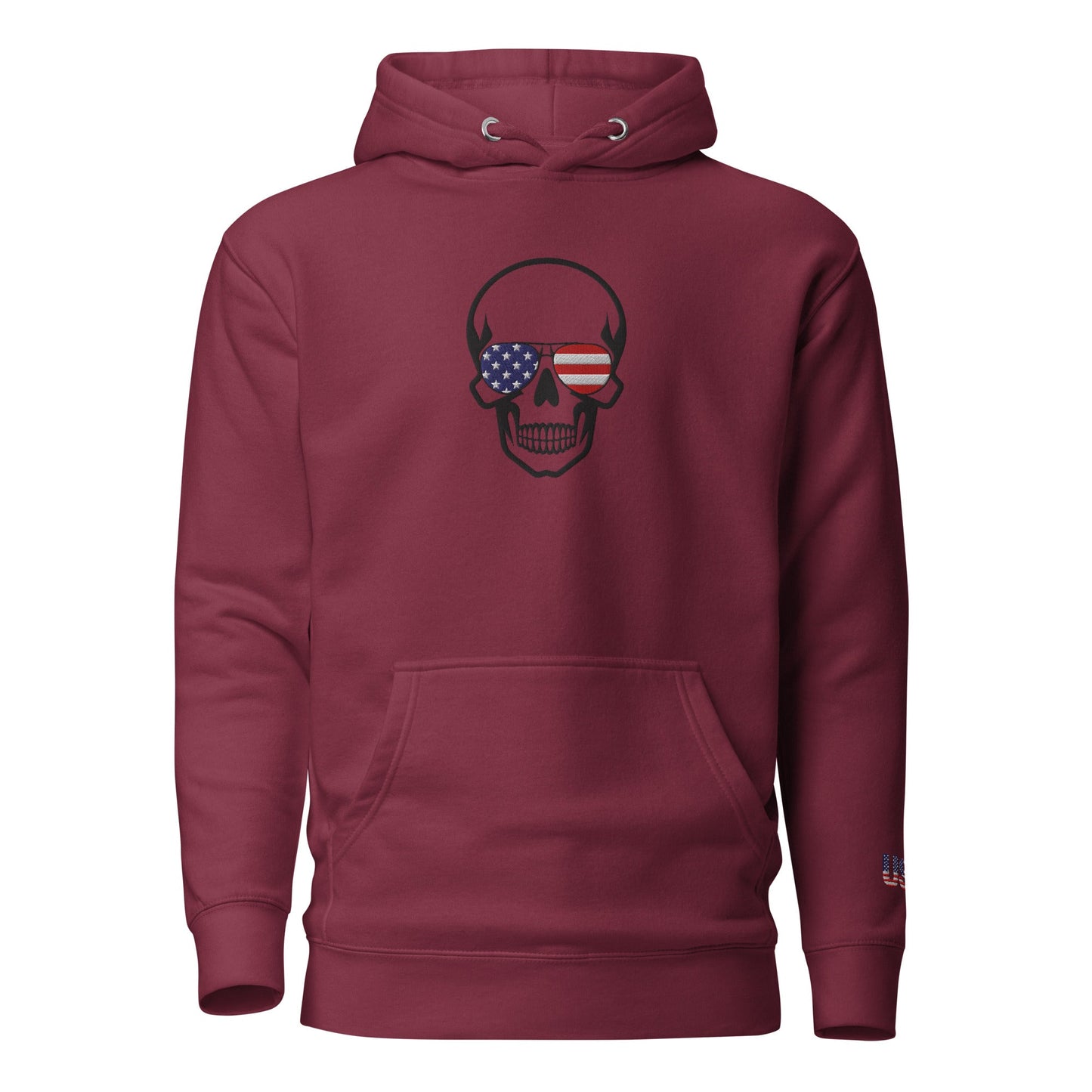 The most comfortable embroidered Hoodie you have ever seen - runs small so size up - 'Merica Merch