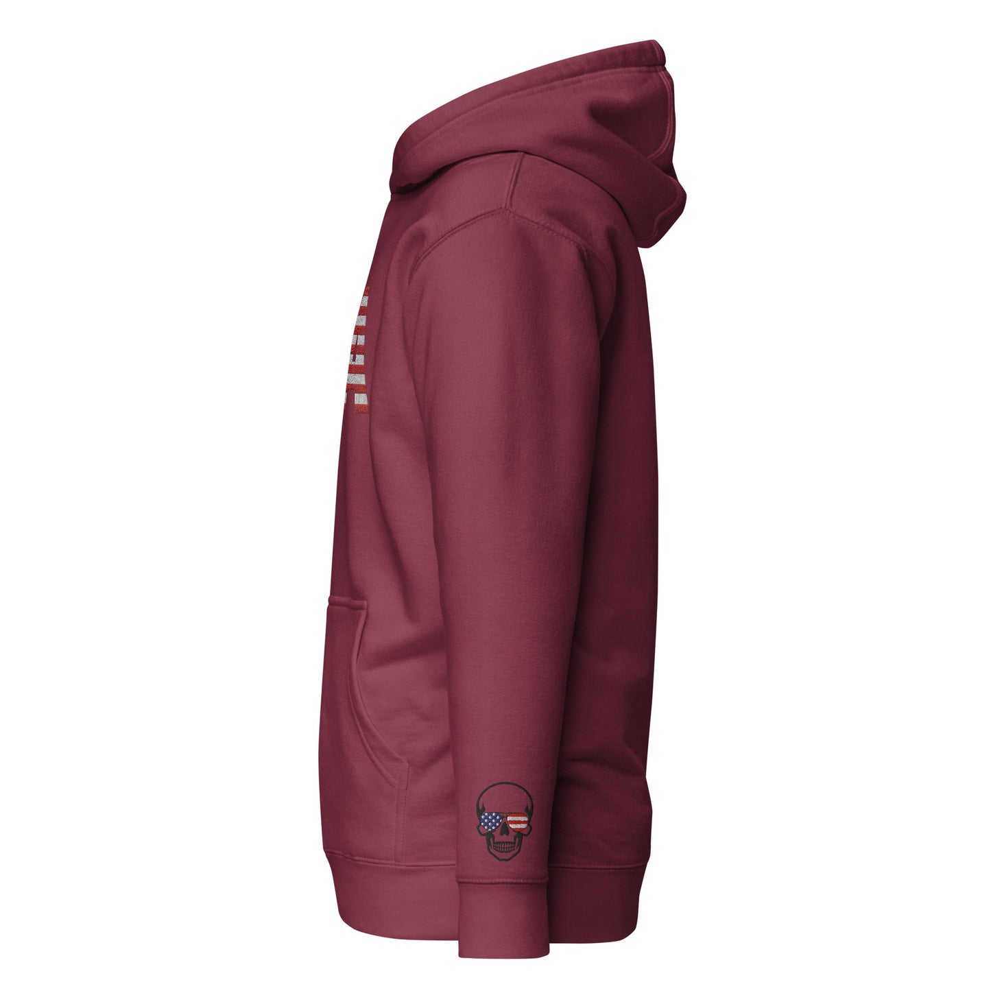 Bordado grande de EE. UU. - Talla pequeña, se recomienda pedir una talla más grande - Sudadera con capucha unisex