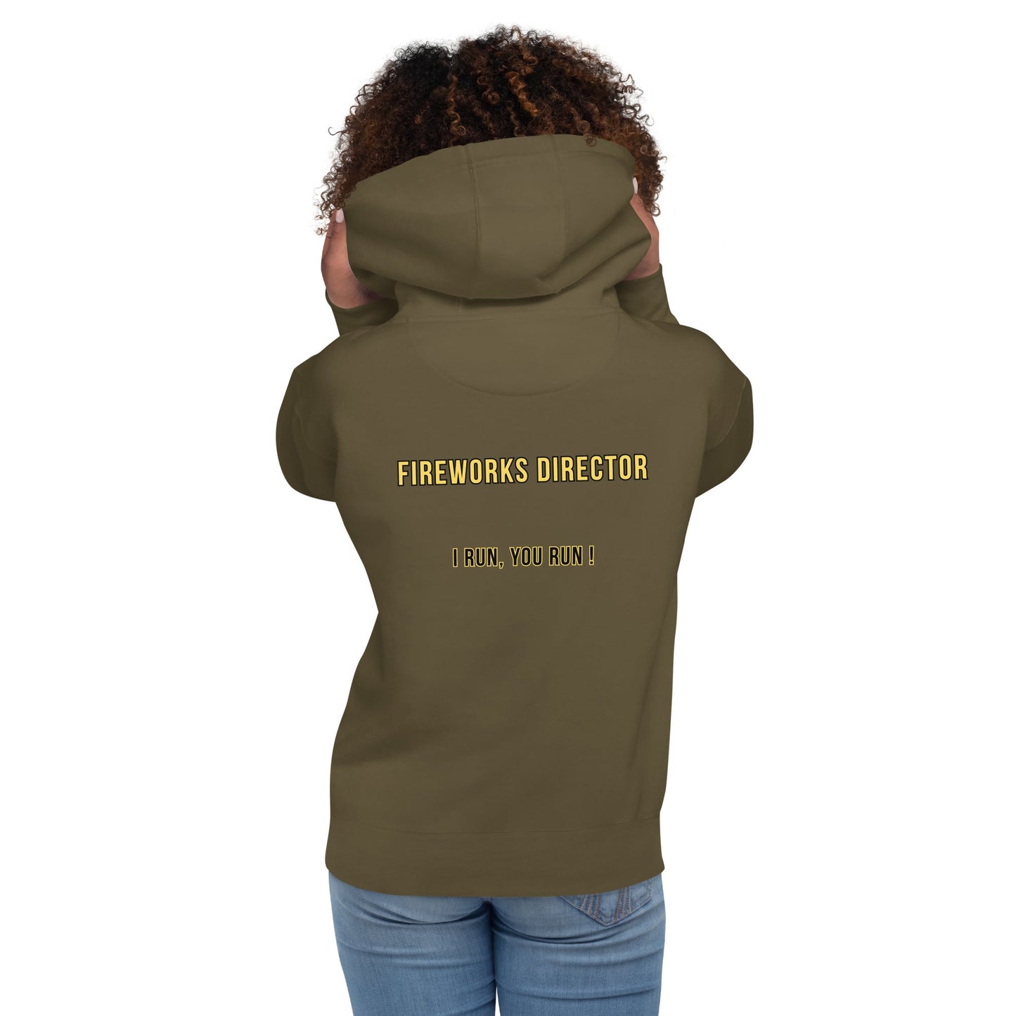 Director de Fuegos Artificiales - Sudadera con capucha unisex - talla pequeña, así que pide una talla más grande