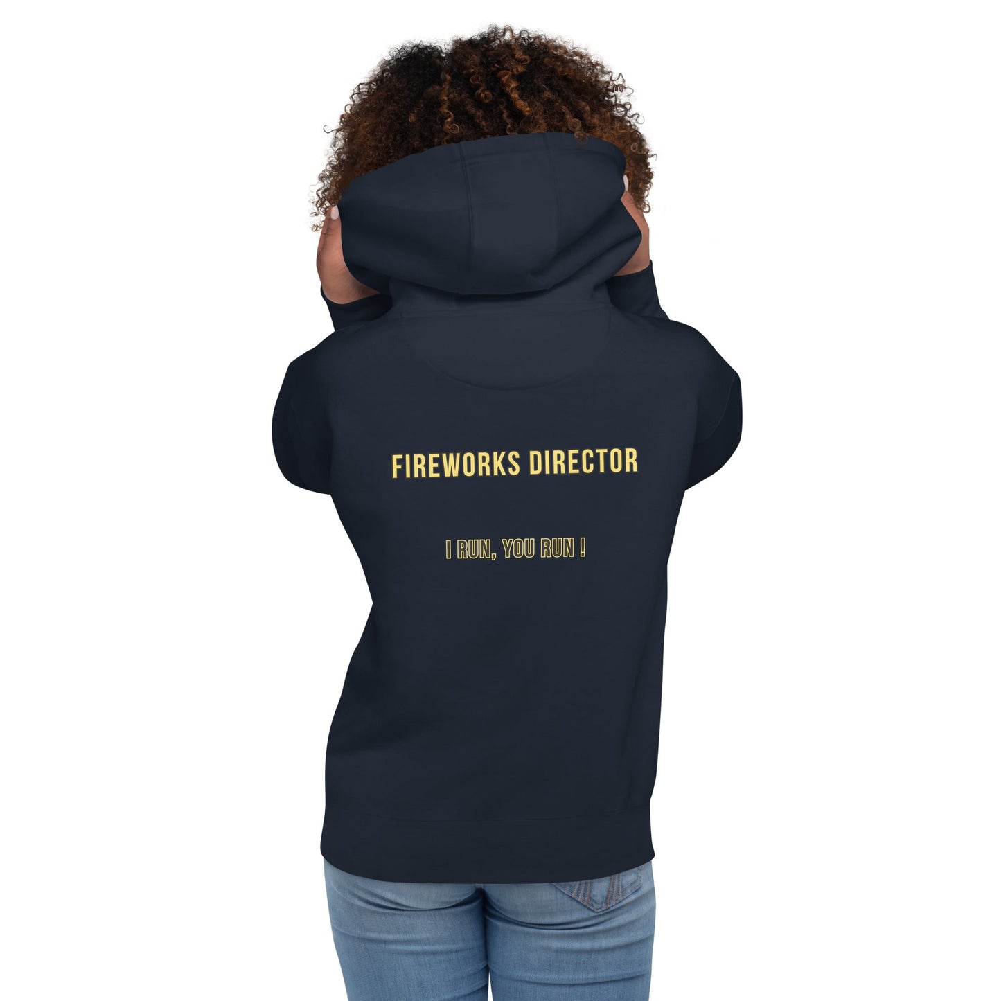 Director de Fuegos Artificiales - Sudadera con capucha unisex - talla pequeña, así que pide una talla más grande