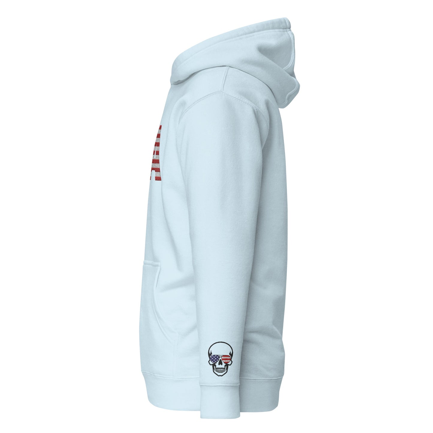 Bordado grande de EE. UU. - Talla pequeña, se recomienda pedir una talla más grande - Sudadera con capucha unisex
