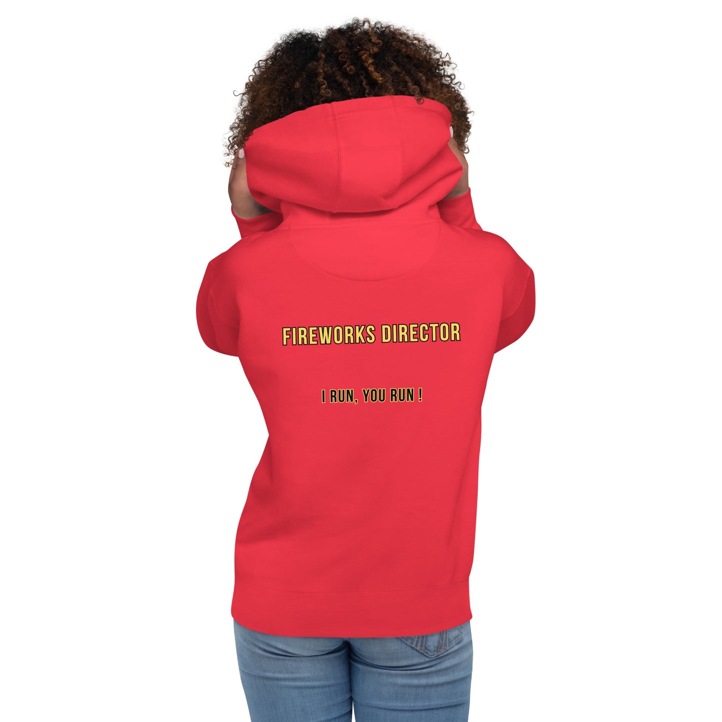Director de Fuegos Artificiales - Sudadera con capucha unisex - talla pequeña, así que pide una talla más grande