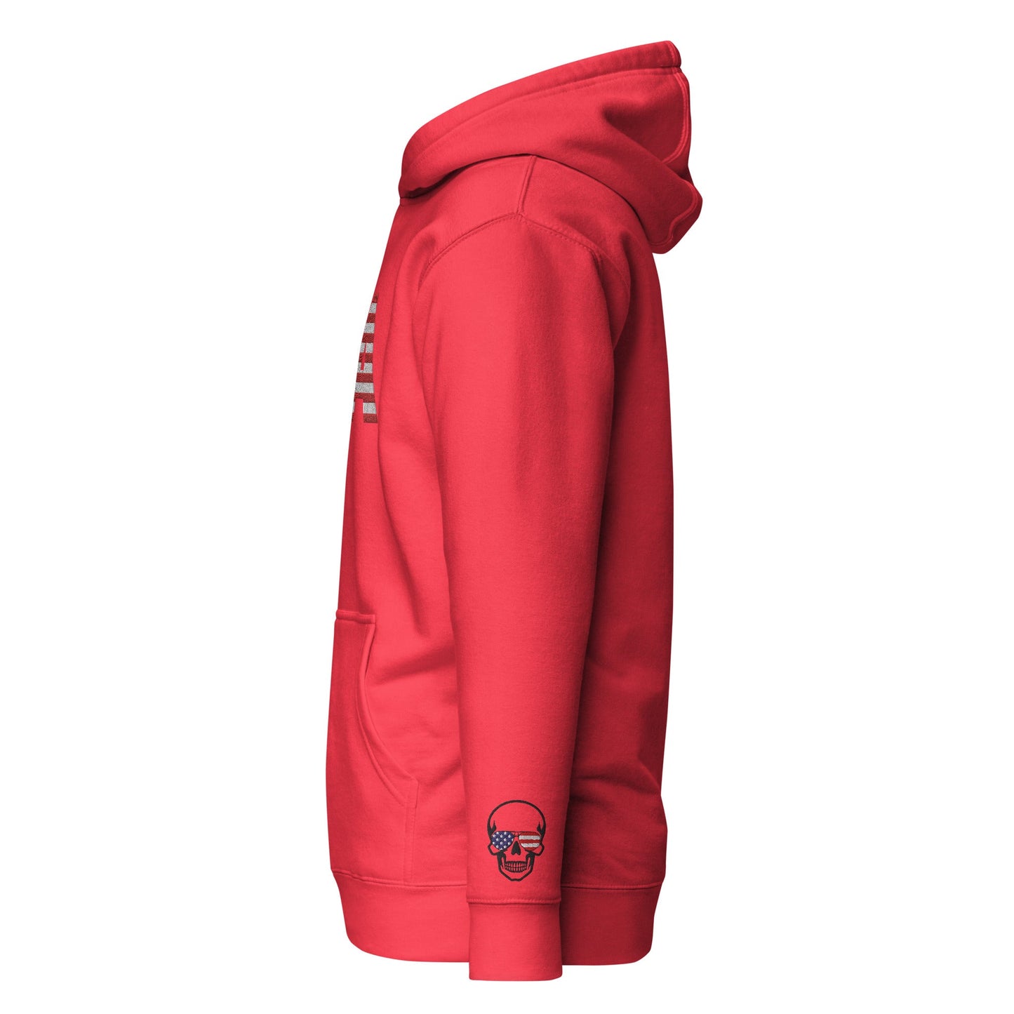 Bordado grande de EE. UU. - Talla pequeña, se recomienda pedir una talla más grande - Sudadera con capucha unisex