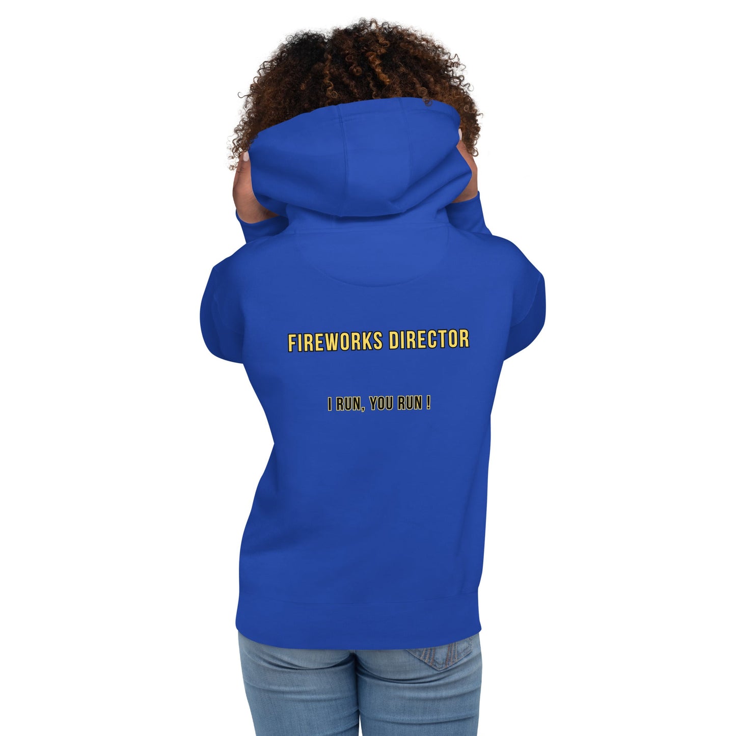 Director de Fuegos Artificiales - Sudadera con capucha unisex - talla pequeña, así que pide una talla más grande