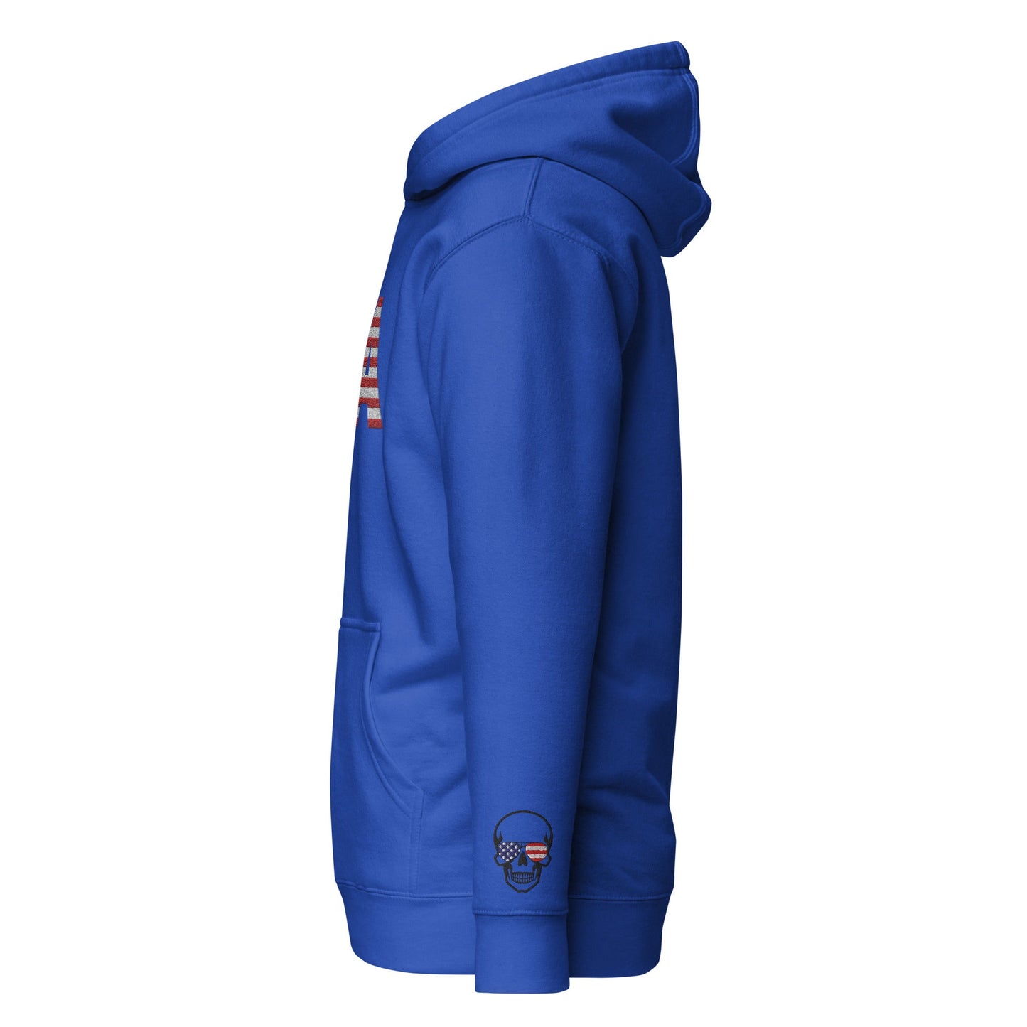 Bordado grande de EE. UU. - Talla pequeña, se recomienda pedir una talla más grande - Sudadera con capucha unisex