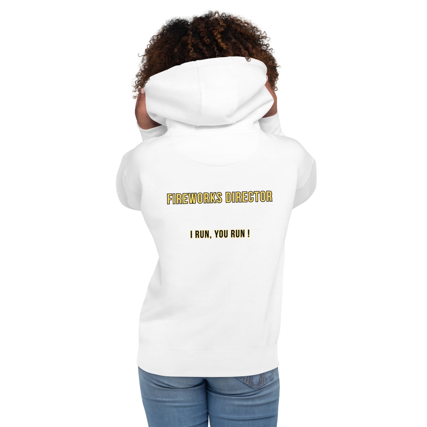Director de Fuegos Artificiales - Sudadera con capucha unisex - talla pequeña, así que pide una talla más grande