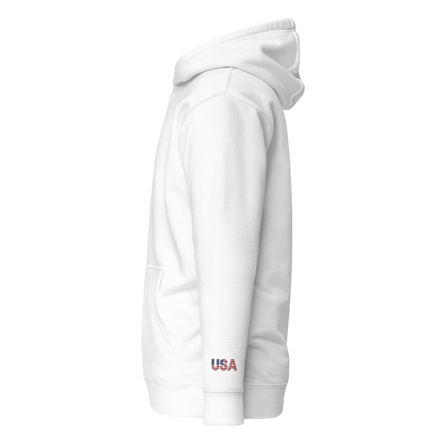 The most comfortable embroidered Hoodie you have ever seen - runs small so size up - 'Merica Merch