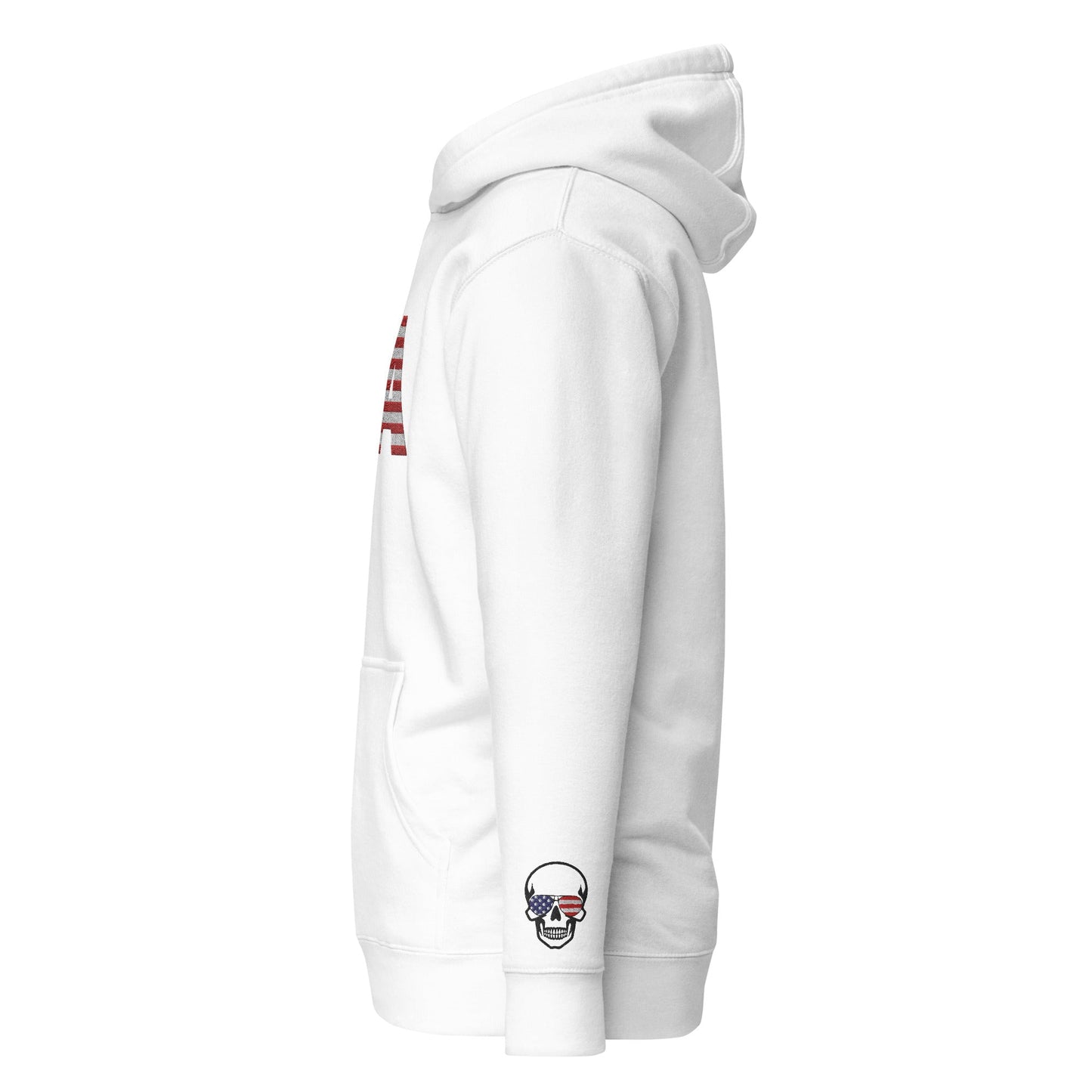 Bordado grande de EE. UU. - Talla pequeña, se recomienda pedir una talla más grande - Sudadera con capucha unisex