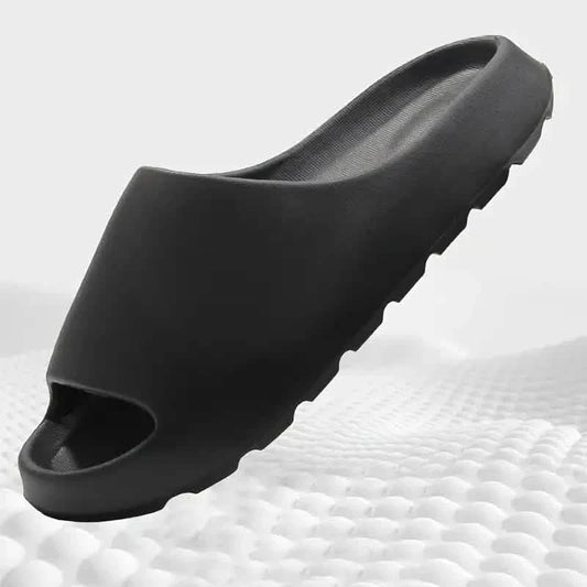 Unisex Soft Slippers, Comfortable Indoor/Outdoor Slide Sandals, Non-slip Textured Design Footwear