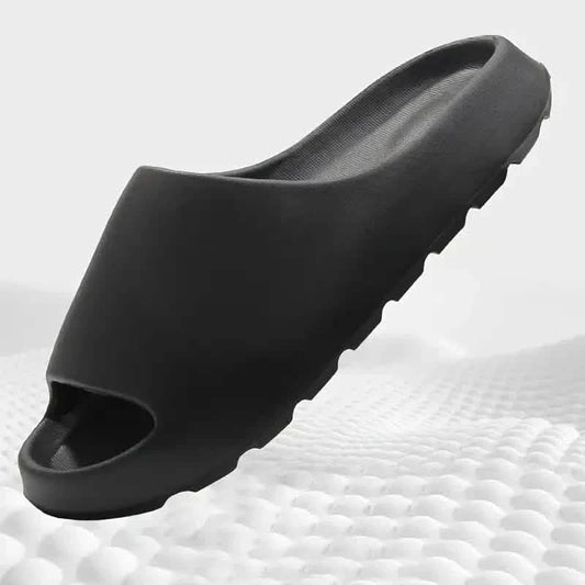 Unisex Soft Slippers, Comfortable Indoor/Outdoor Slide Sandals, Non-slip Textured Design Footwear