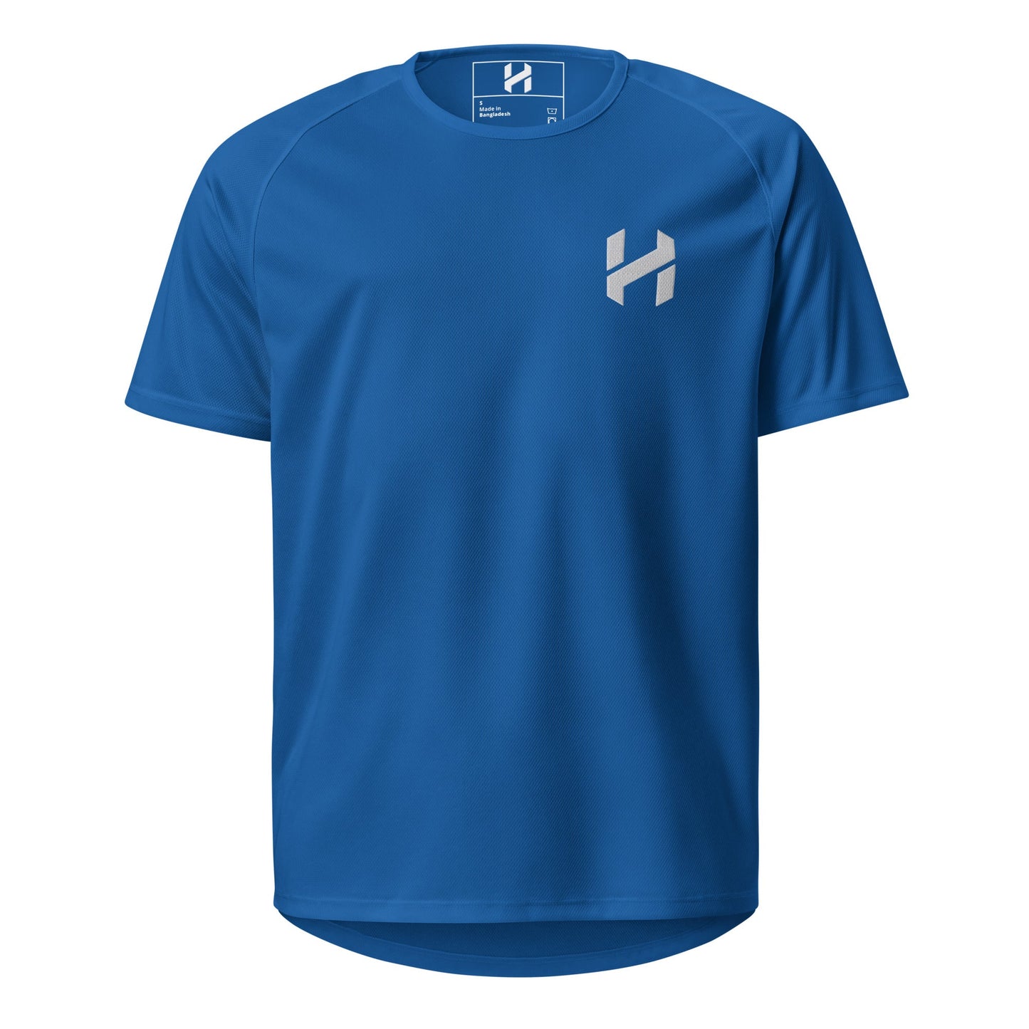 Camiseta deportiva de alto rendimiento para hombre ShopHnH – Camiseta de malla atlética negra para hacer ejercicio | Top transpirable de poliéster para gimnasio y ropa urbana con logotipo 3D