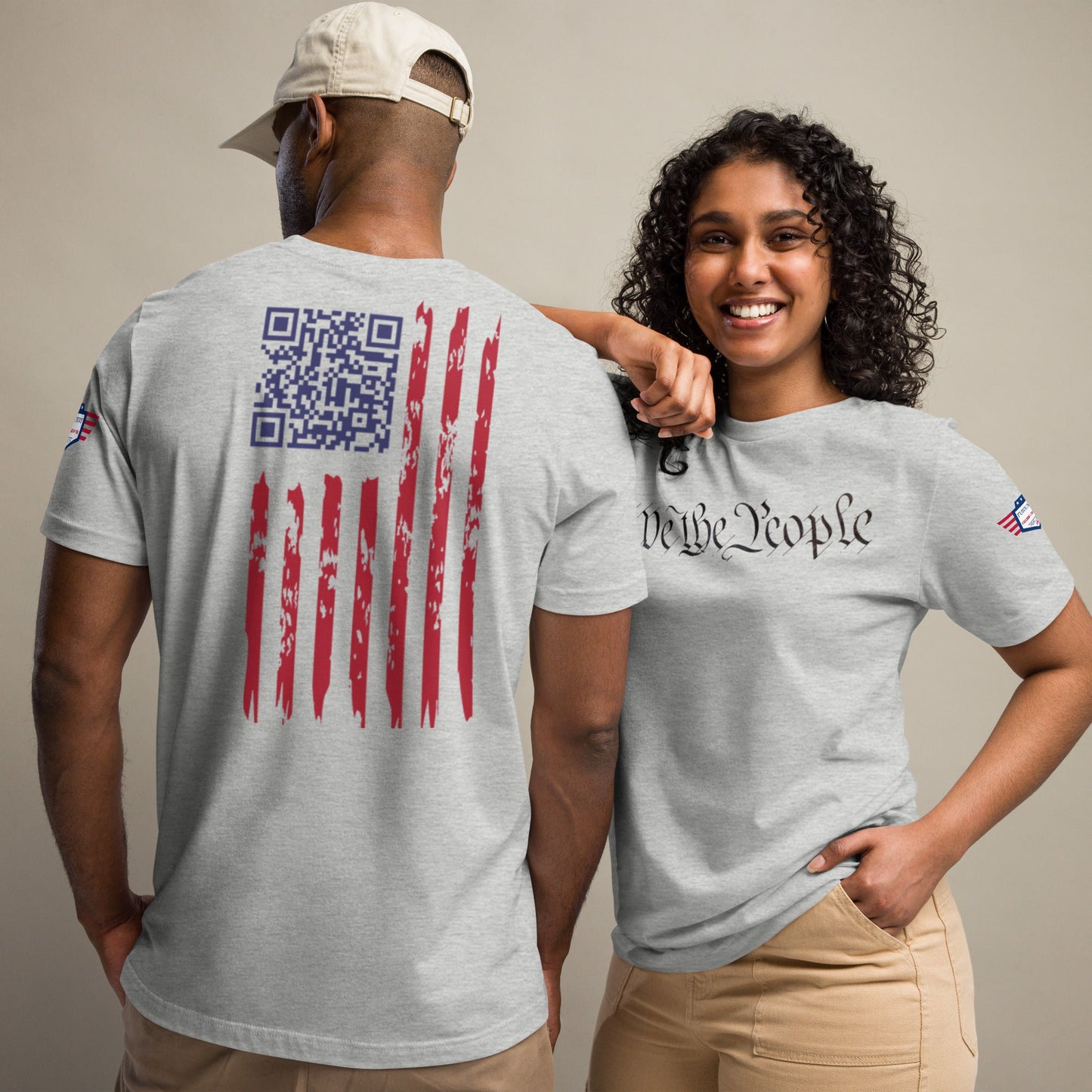 We the People easter-egg QR Code - Trump Dance - Unisex t-shirt