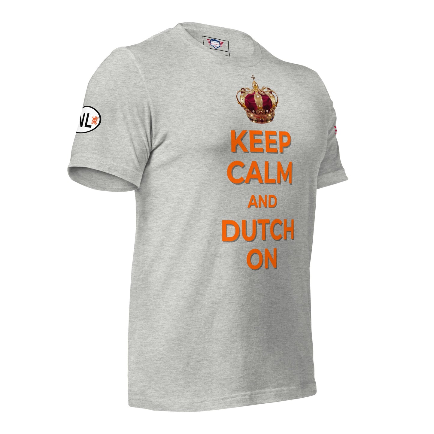 Keep Calm and Dutch on - Unisex t-shirt