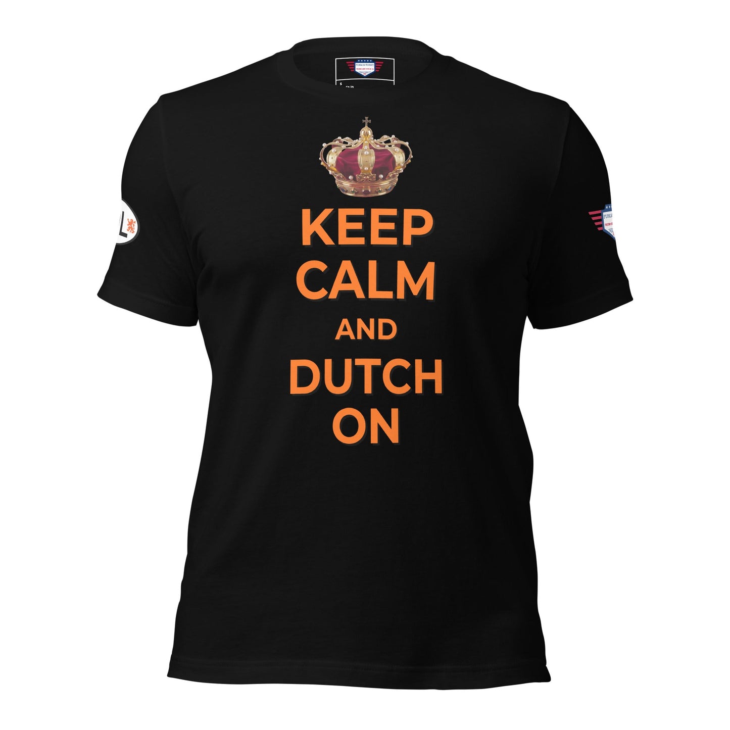 Keep Calm and Dutch on - Unisex t-shirt