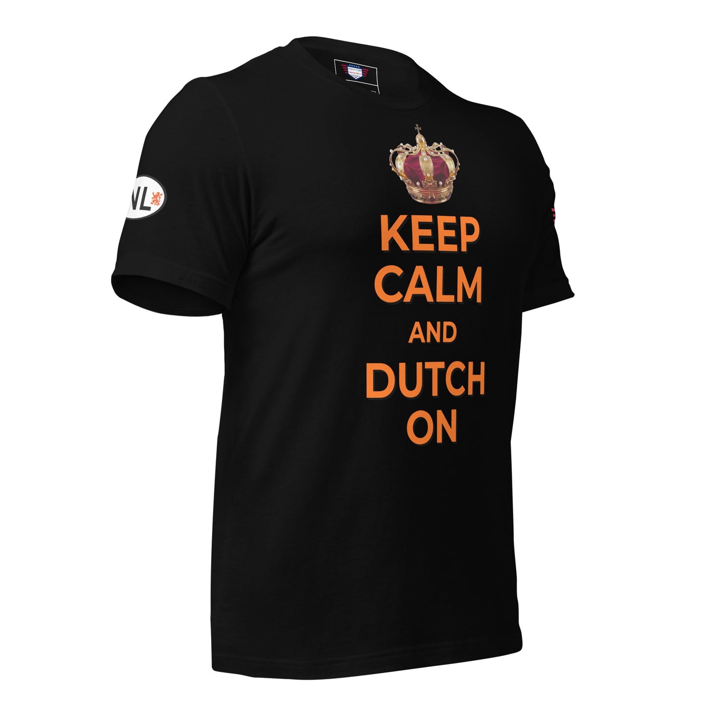Keep Calm and Dutch on - Unisex t-shirt