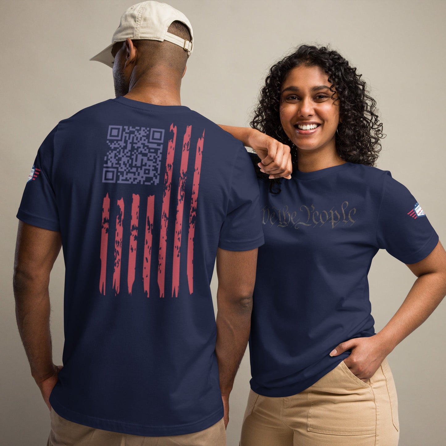 We the People easter-egg QR Code - Trump Dance - Unisex t-shirt