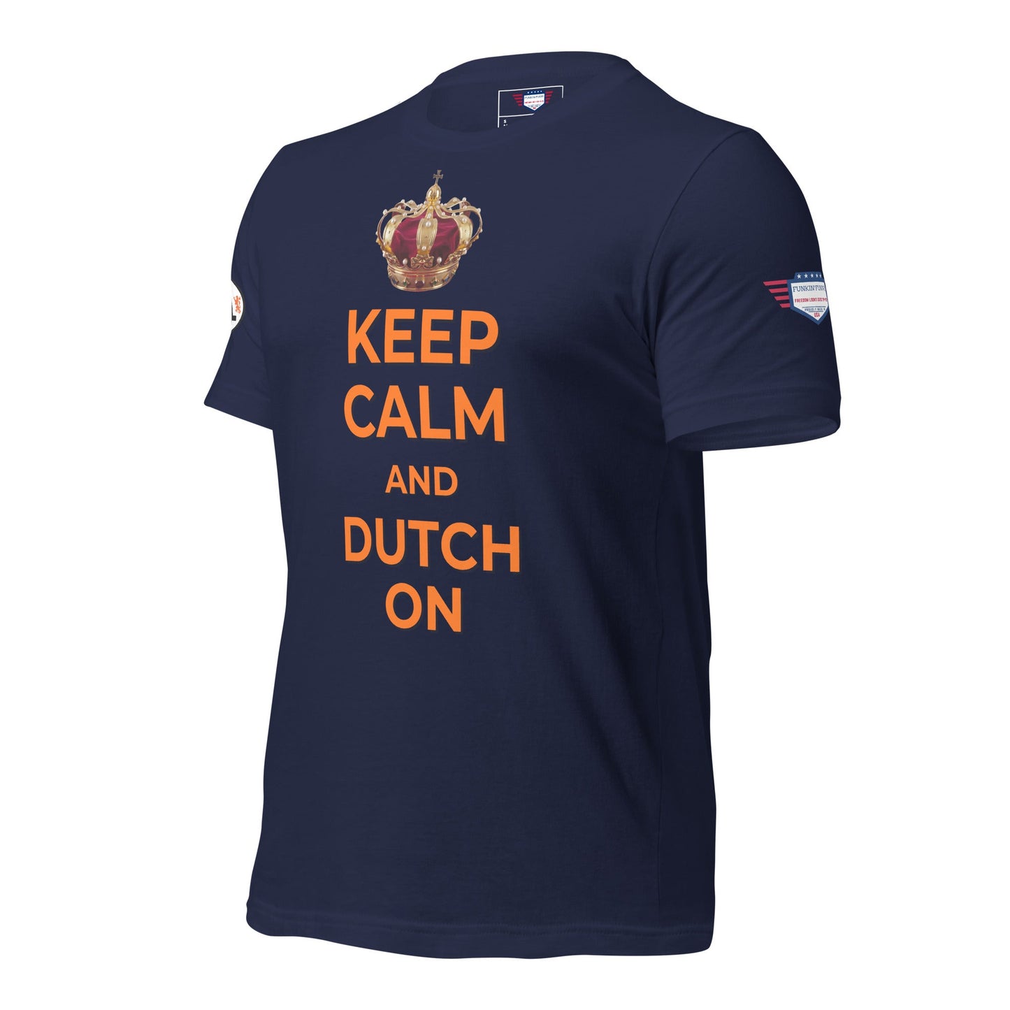 Keep Calm and Dutch on - Unisex t-shirt
