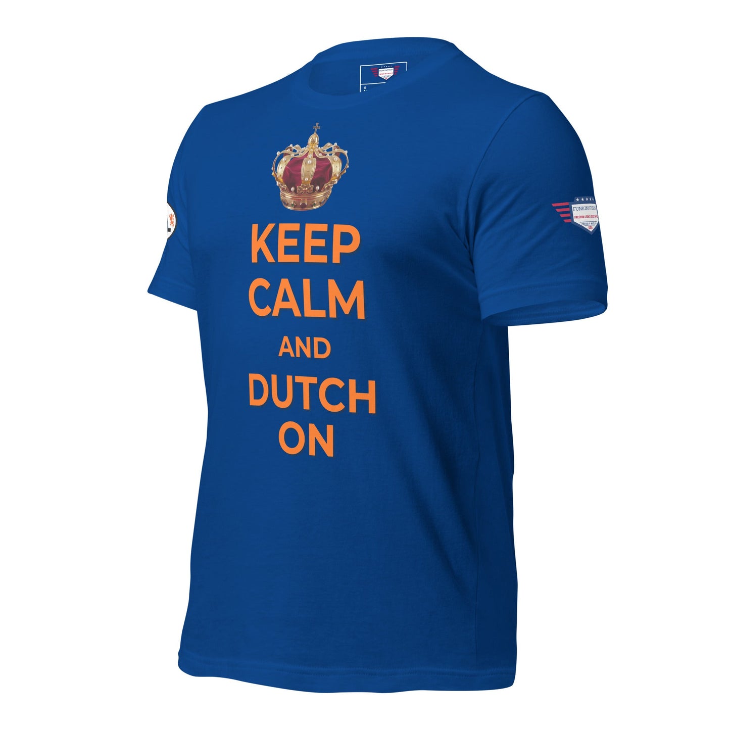 Keep Calm and Dutch on - Unisex t-shirt