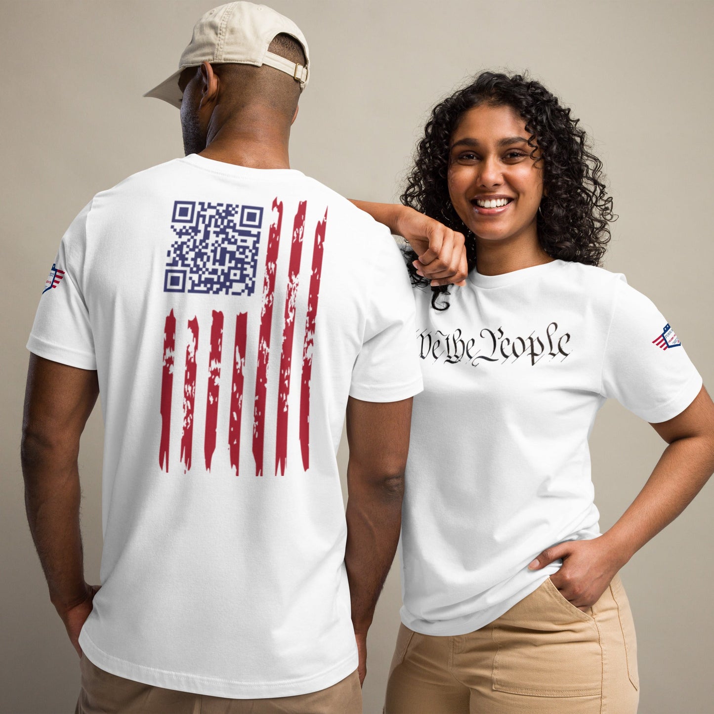 We the People easter-egg QR Code - Trump Dance - Unisex t-shirt
