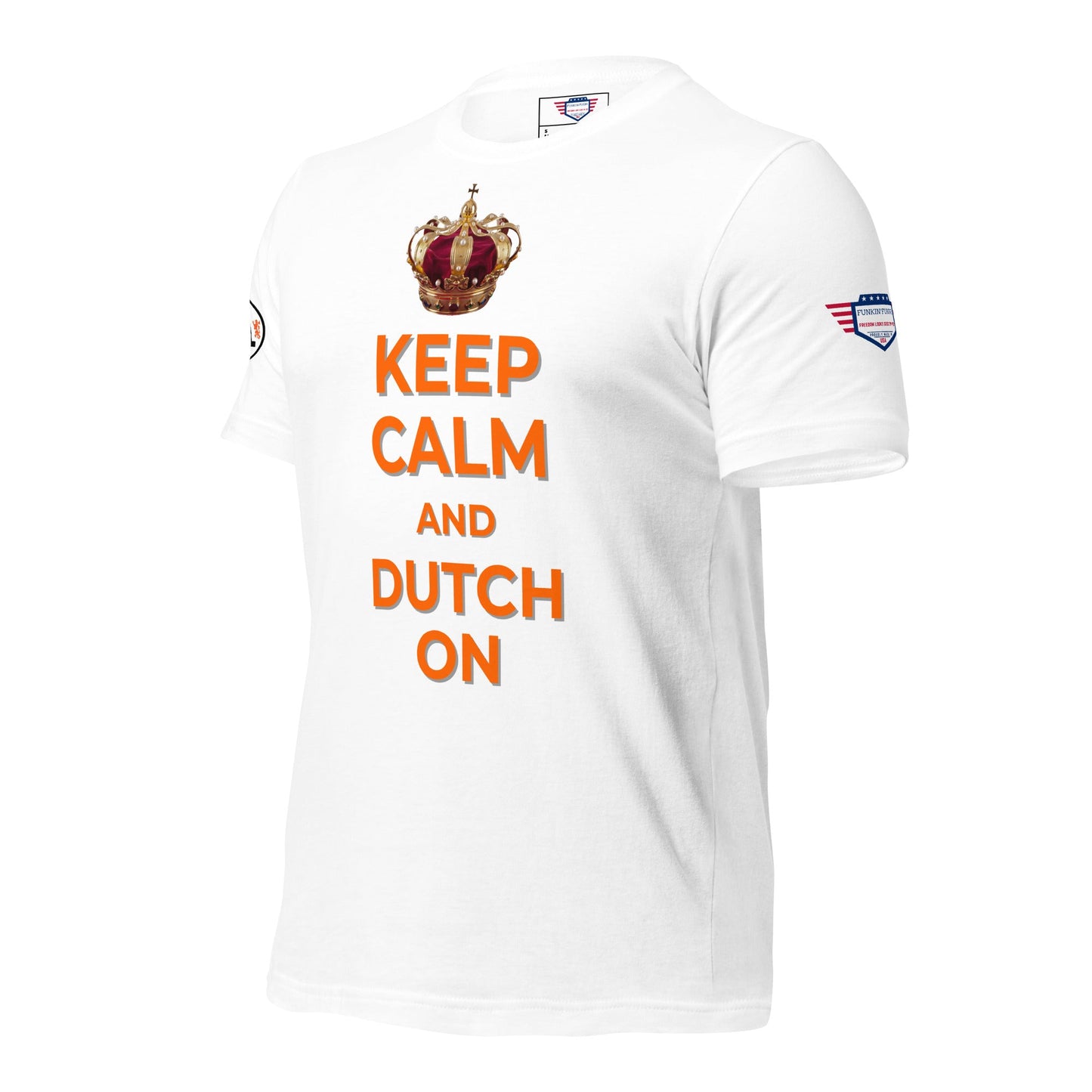 Keep Calm and Dutch on - Unisex t-shirt