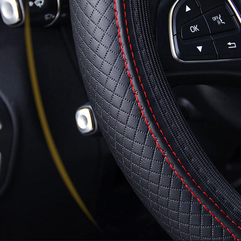 Universal Car Steering Wheel Cover Skid Proof Auto Car Steering Wheel Cover Auto Steering- Wheel Cover Microfiber Leather Viscose Breathable Anti-Slip Anti-Slip Embossing Leather Car-styling Car Accessories