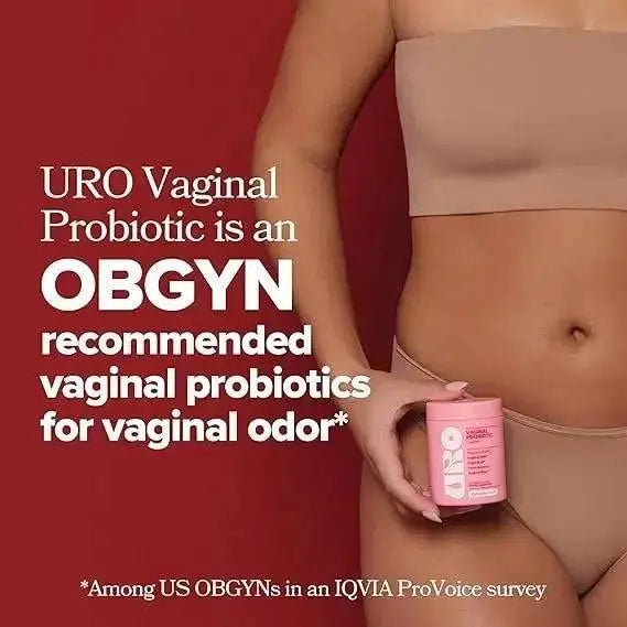 URO Vaginal Vegan Probiotic for Women with Vaginal Health, Vaginal Odor, pH & Yeast Balance Support Capsules - 60ct