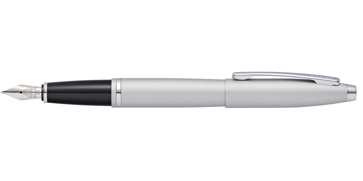 Calais™ Satin Chrome Stainless Steel Fine Nib Fountain Pen
