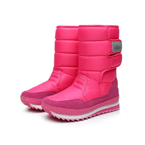Winter Non-Slip Waterproof Cotton Flat Boots