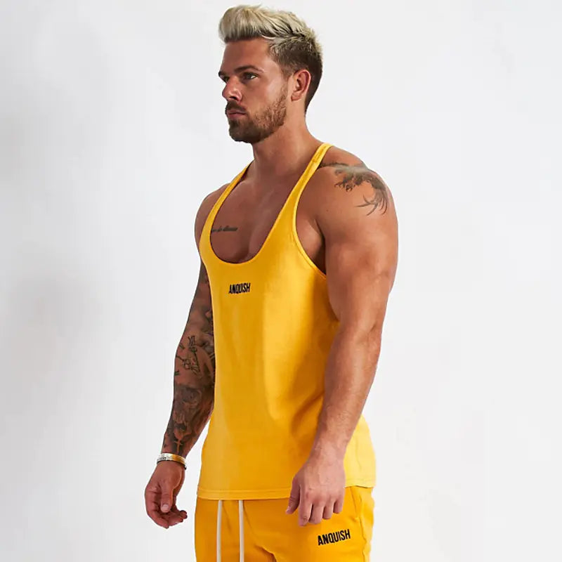 Men's Casual Cotton Vest for Gym & Exercise