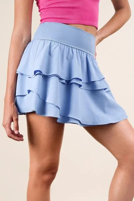 Shorts Trendsi Riffled Active Skirt Women's Workout Skort USA Shipped!