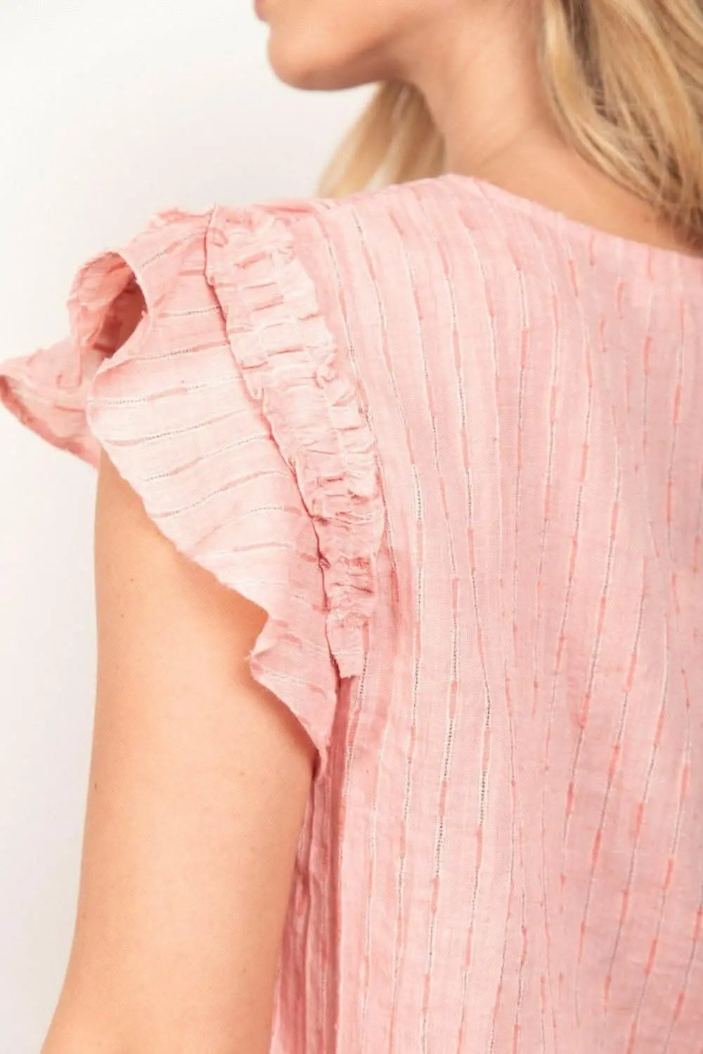 Women's Loungewear Set - Ruffle Sleeve - Chic Casual