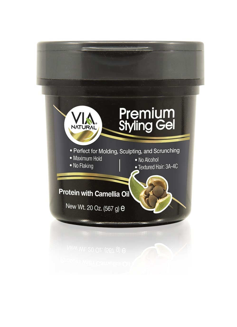 Via Natural Premium Gel with Camellia Oil, 20 oz