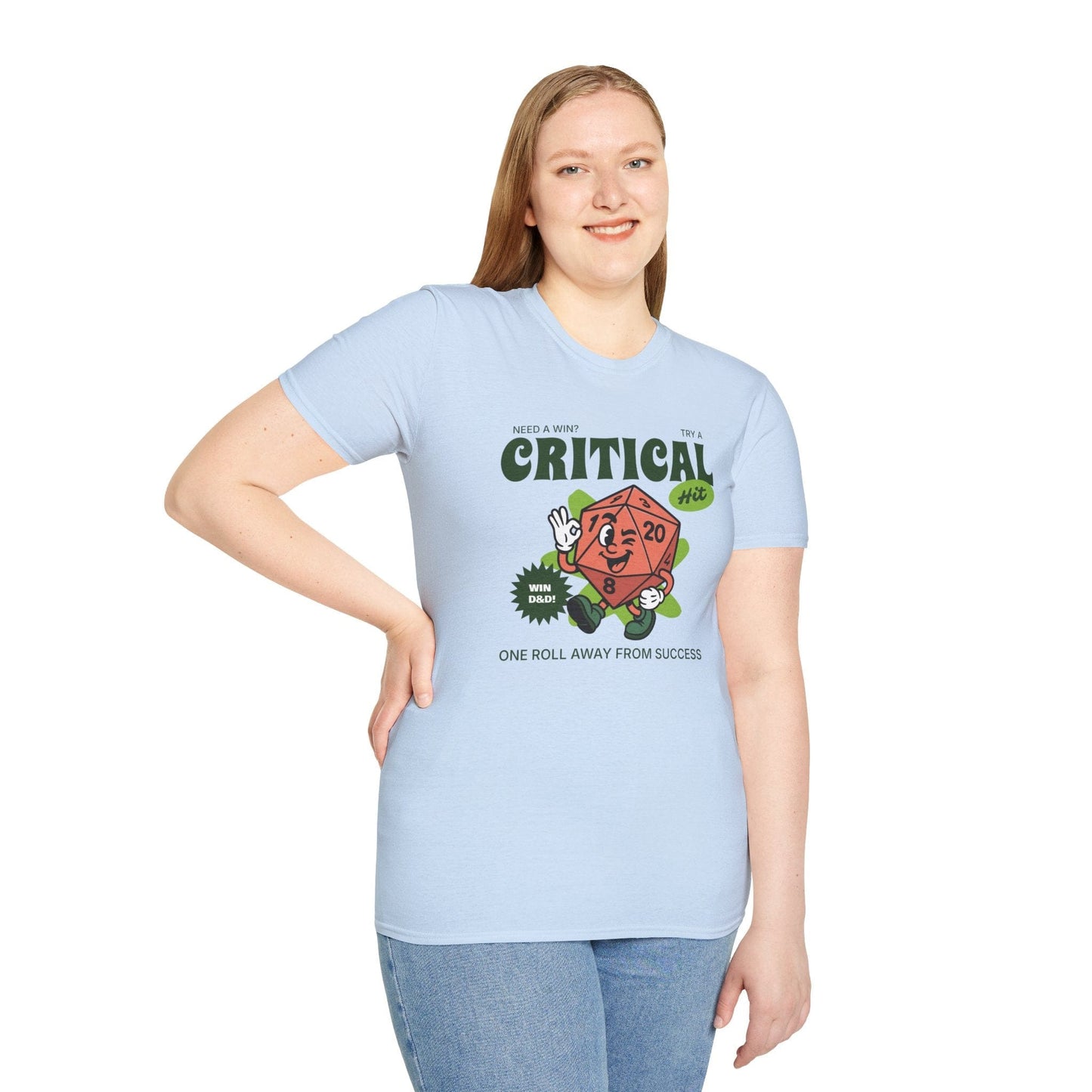 Camiseta Vintage D20 de Golpe Crítico