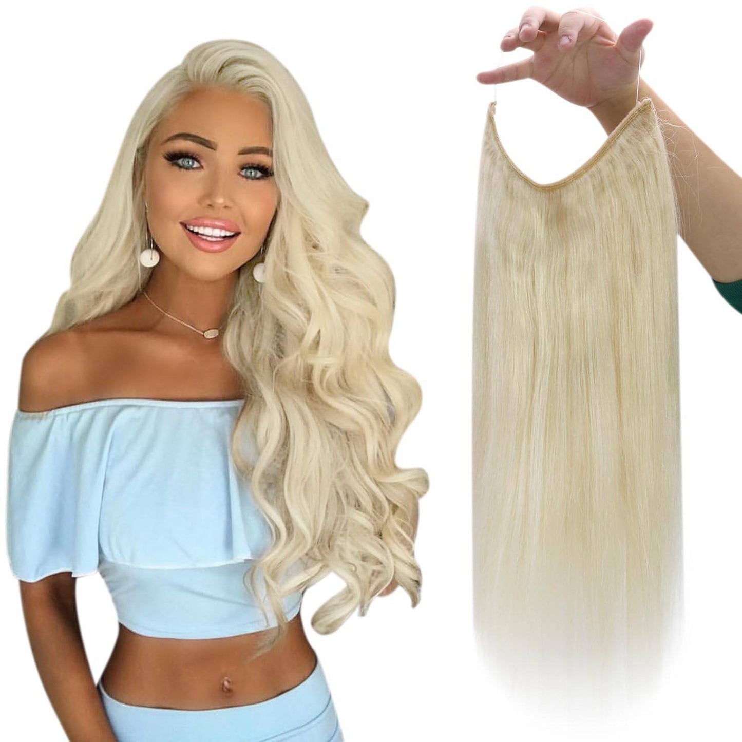 VIP BandX Halo Silky Straight 24" with Clip Hair Extension