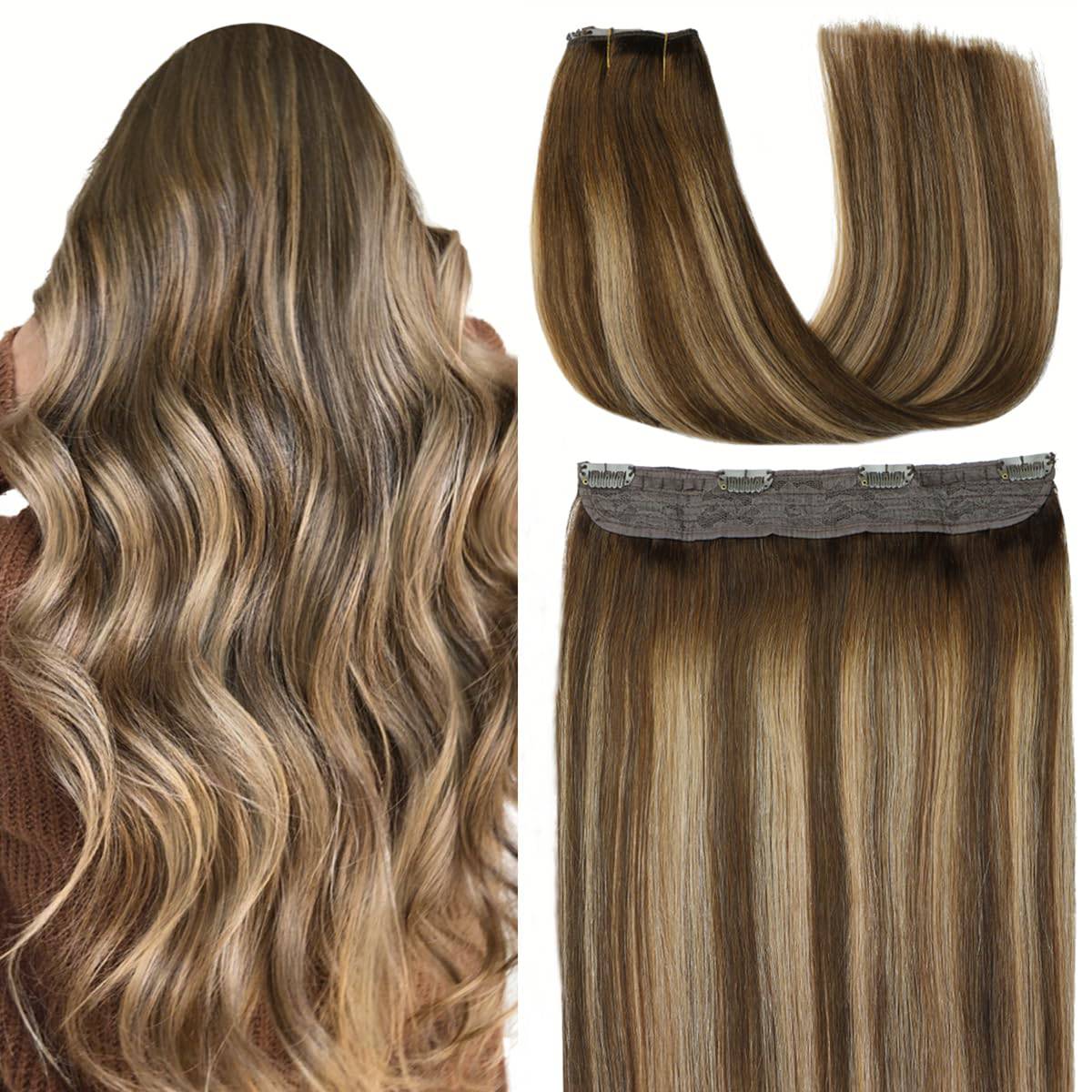 VIP BandX Halo Silky Straight 24" with Clip Hair Extension