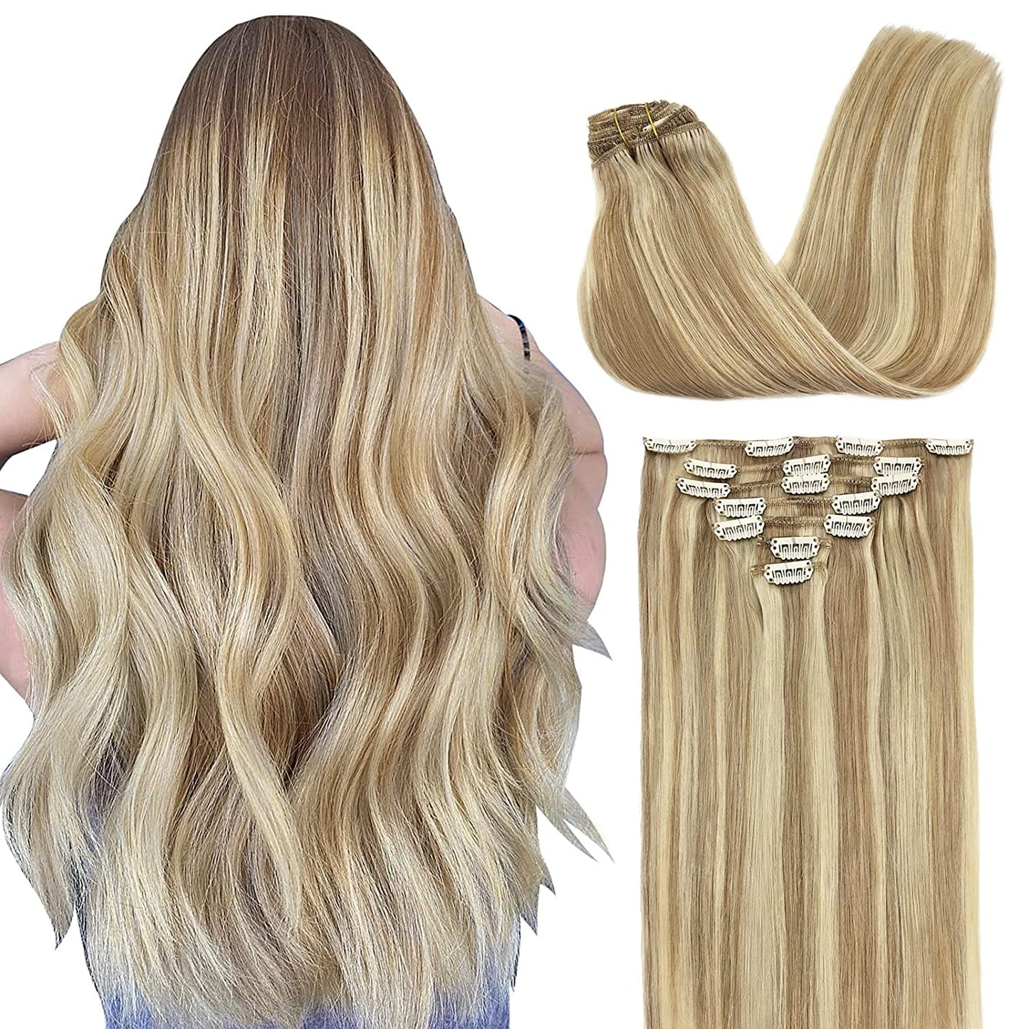 VIP Clip Extensions / Silky Straight 18" (140 g) - ClipeX System
