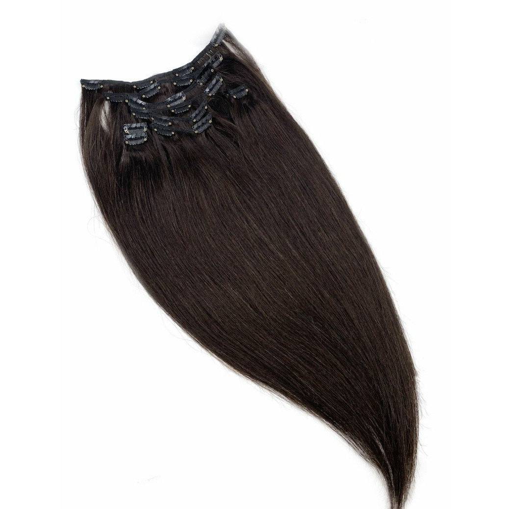 VIP Clip Extensions / Silky Straight 18" - ClipeX System