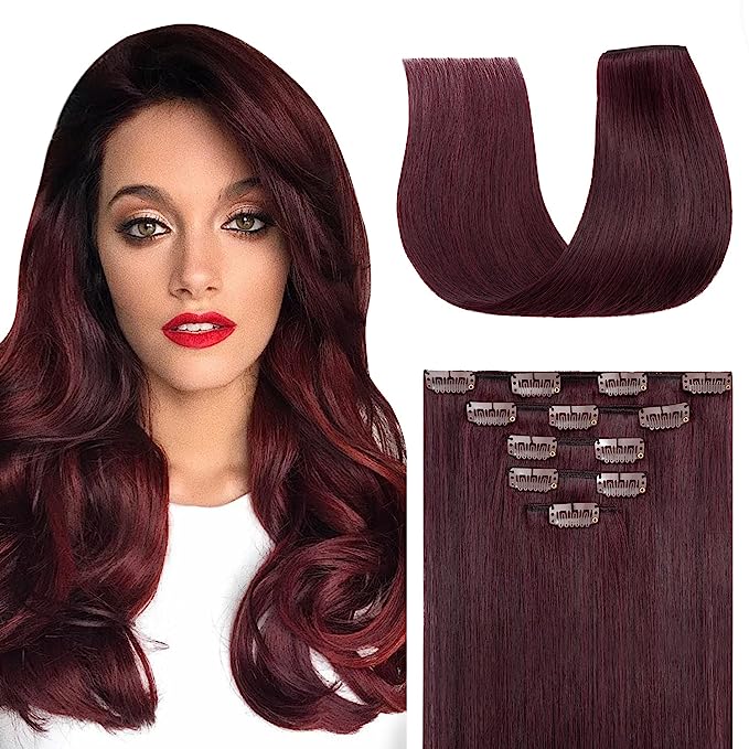 VIP Clip Extensions / Silky Straight 24" (170 g) - ClipeX System
