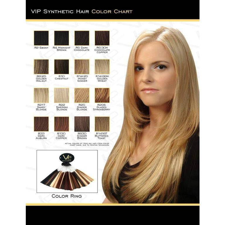 VIP Collection Synthetic Clip-In Hair Extensions Topaz 8"